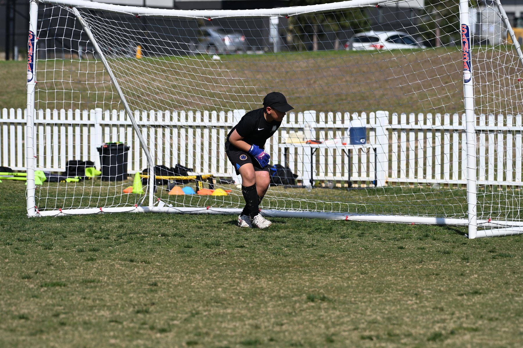 Keeper composure between drills